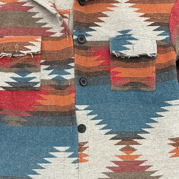 Multicolor Patterned Jacket - Picture 7 of 11